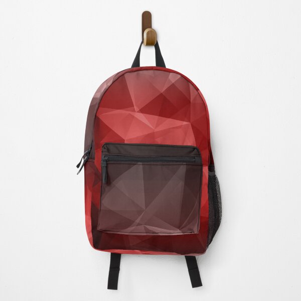 Item preview, Abstract background of triangles polygon wallpaper in black red colors designed and sold by fuzzyfox.