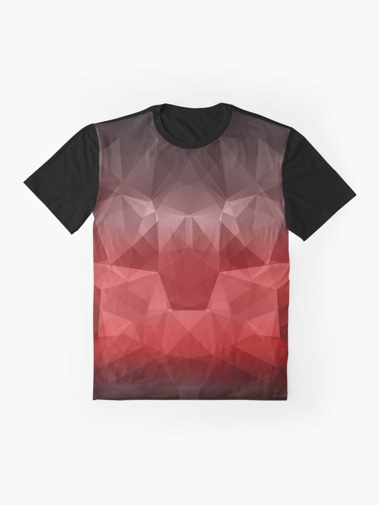 Abstract background of triangles polygon wallpaper in black red colors 1 |  Leggings