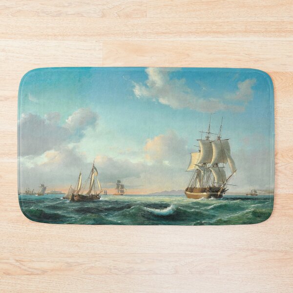 Item preview, The Sailing Ship Johanna and other Vessels in Sundet off Kronborg Castle - Anton Melbye - 1849 designed and sold by CJET.