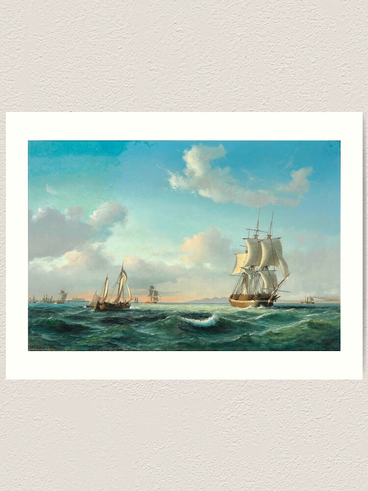 The Sailing Ship Johanna and other Vessels in Sundet off Kronborg