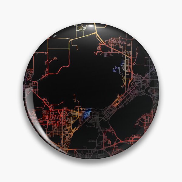 Item preview, Madison City Street Map Dark Mode designed and sold by map-lover.