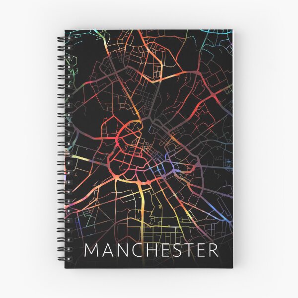 Item preview, Manchester City Street Map Dark Mode designed and sold by map-lover.