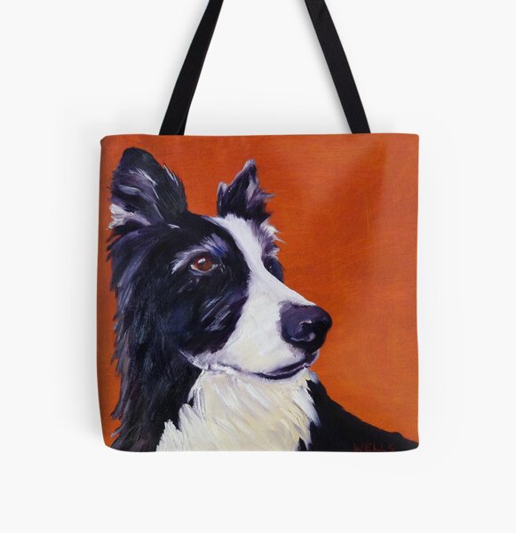 Border Collie Focus! All Over Print Tote Bag