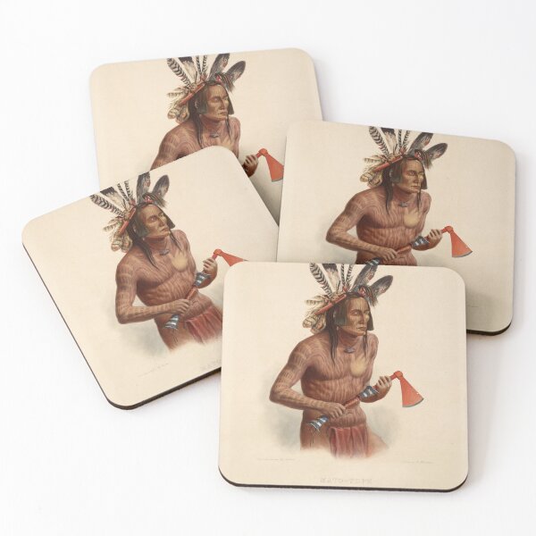 Item preview, Mato-Tope, Adorned with the Insignia of his Warlike Deeds - Karl Bodmer - 1843 designed and sold by CJET.