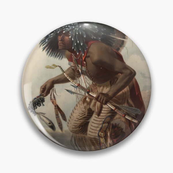 Artikelvorschau, Pehriska-Ruhpa, Minatarre-Kriegerin im Kostüm des Hundetanzes - Karl Bodmer - 1844 entworfen und verkauft von CJET.