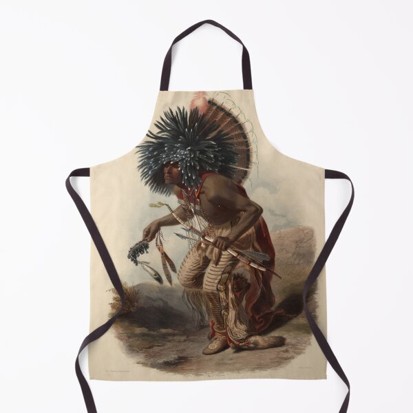 Item preview, Pehriska-Ruhpa, Minatarre Warrior in the Costume of the Dog Dance - Karl Bodmer - 1844 designed and sold by CJET.