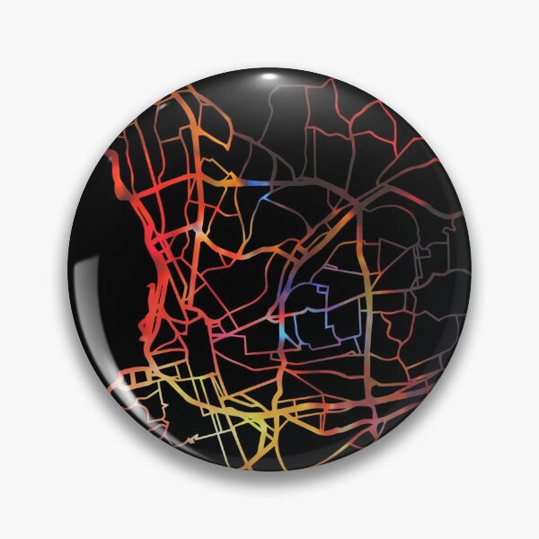Item preview, Marseille City Street Map Dark Mode designed and sold by map-lover.