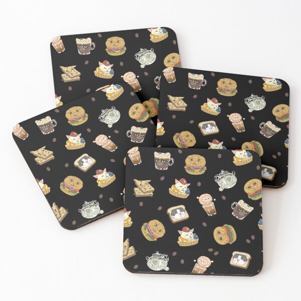Item preview, "Catfe de Memes": Meme Cat Pattern Dark designed and sold by Squosh.