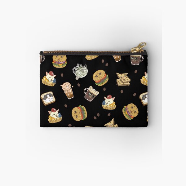 Item preview, "Catfe de Memes": Meme Cat Pattern Dark designed and sold by Squosh.