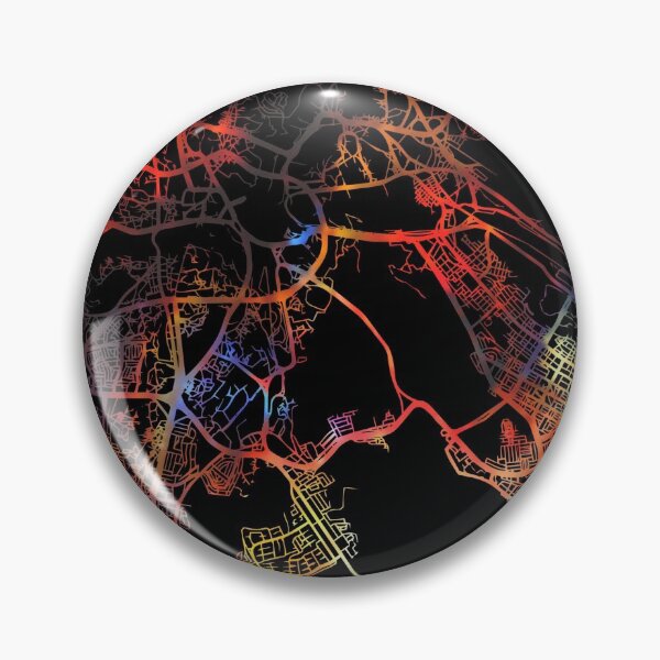 Item preview, Mecca City Street Map Dark Mode designed and sold by map-lover.