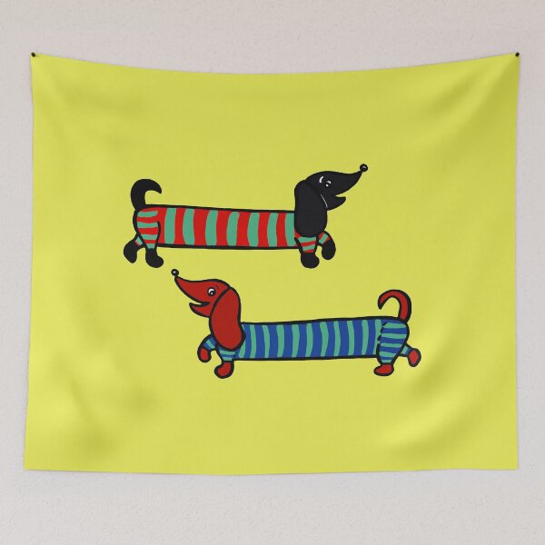 Item preview, Two sausage dogs designed and sold by evelyn-at-work.