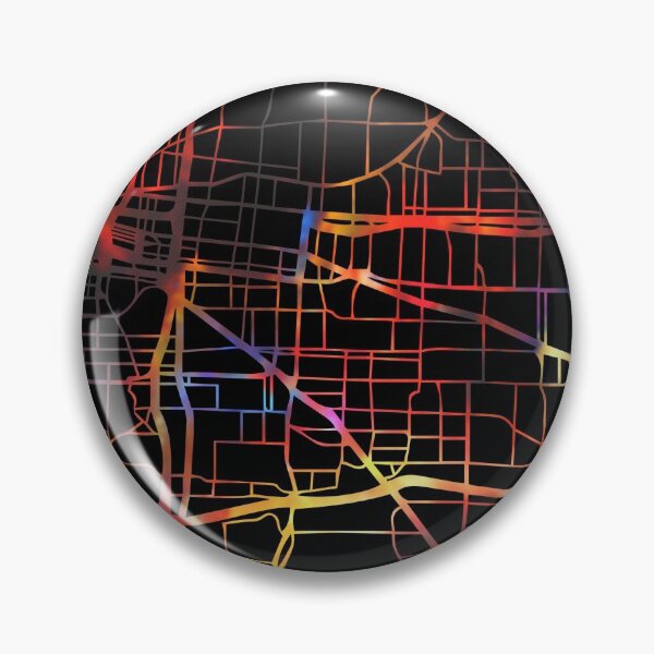 Item preview, Memphis City Street Map Dark Mode designed and sold by map-lover.