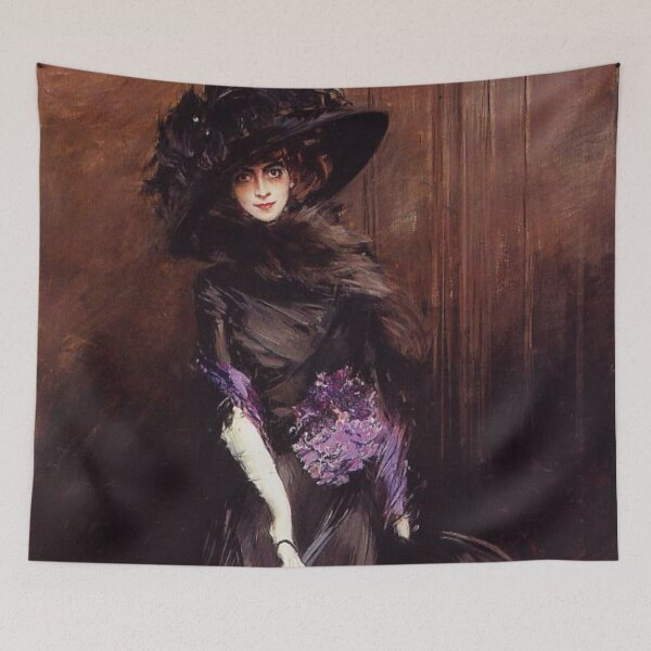Item preview, Portrait of Marchesa Luisa Casati, with a Greyhound - Giovanni Boldini - 1908 designed and sold by CJET.