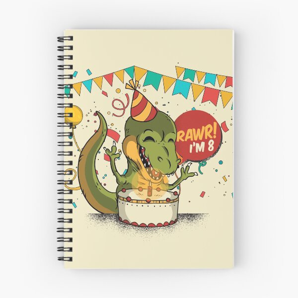 Item preview, Rawr I'm 8 - Dinosaur 8th Birthday for Boys and Girls designed and sold by cutenfunny.