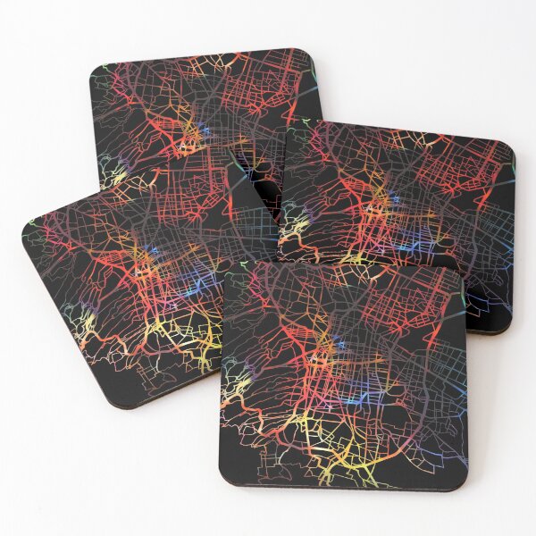 Item preview, Mexico City City Street Map Dark Mode designed and sold by map-lover.