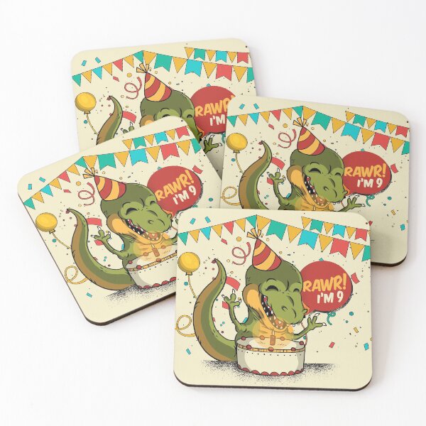 Item preview, Rawr I'm 9 - Dinosaur 9th Birthday for Boys and Girls designed and sold by cutenfunny.