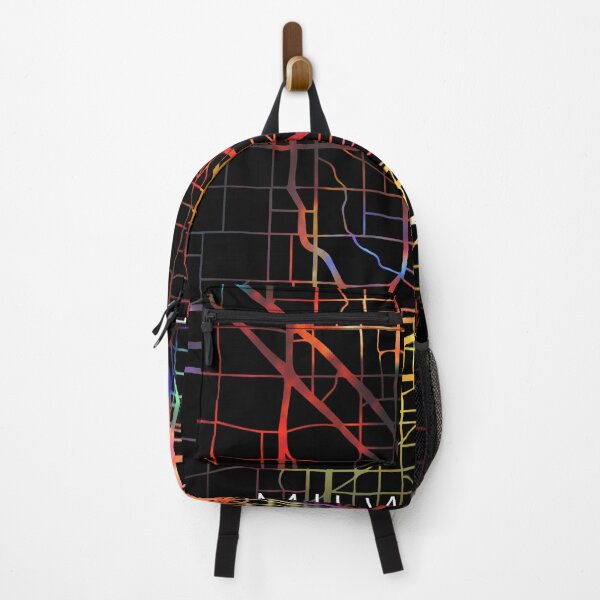 Artikelvorschau, Milwaukee City Street Map Dunkler Modus entworfen und verkauft von map-lover.