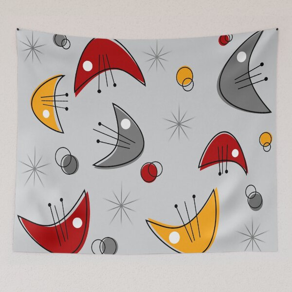 Item preview, Mid-Century Modern Boomerangs Red designed and sold by zaphco.