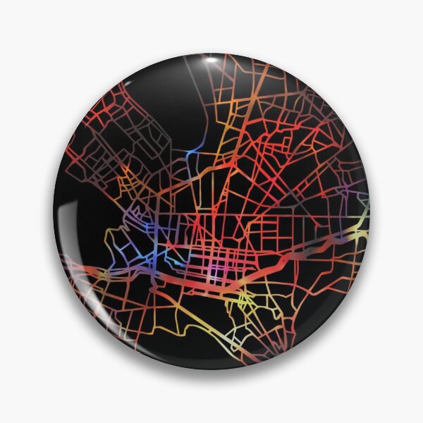 Artikelvorschau, Monterrey City Street Map Dunkler Modus entworfen und verkauft von map-lover.