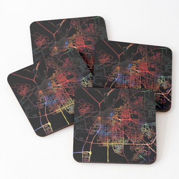 Item preview, Montgomery City Street Map Dark Mode designed and sold by map-lover.