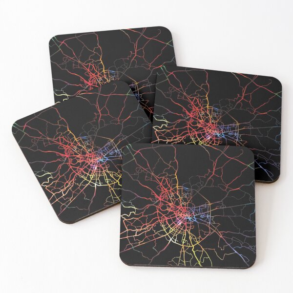 Item preview, Moscow City Street Map Dark Mode designed and sold by map-lover.