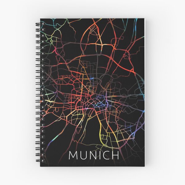 Item preview, Munich City Street Map Dark Mode designed and sold by map-lover.