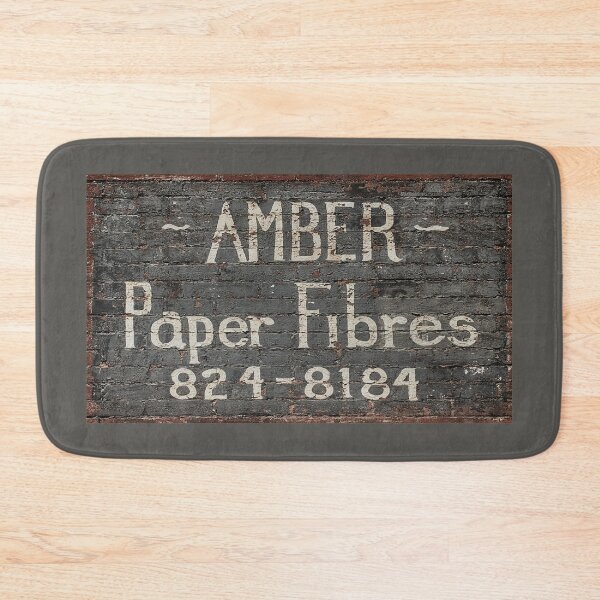 Item preview, AMBER Paper Fibres sign designed and sold by Val Goretsky.