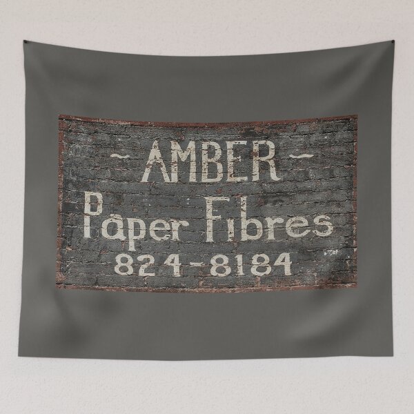 Item preview, AMBER Paper Fibres sign designed and sold by Val Goretsky.