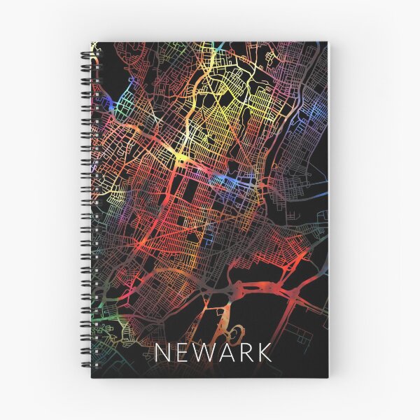 Item preview, Newark City Street Map Dark Mode designed and sold by map-lover.