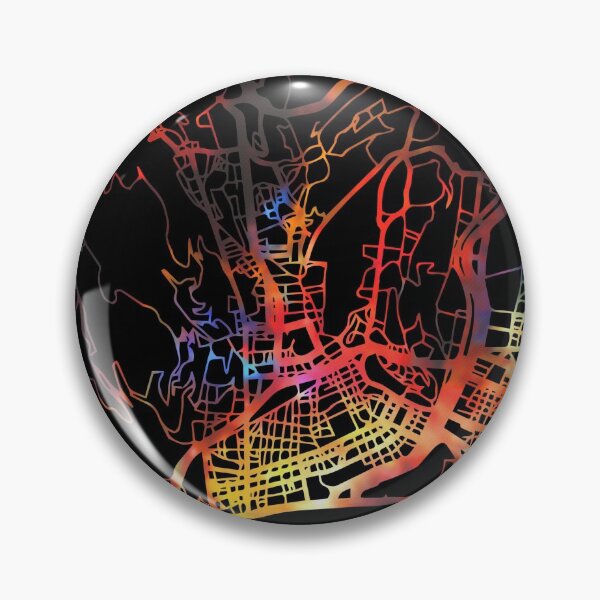 Item preview, NIce City Street Map Dark Mode designed and sold by map-lover.