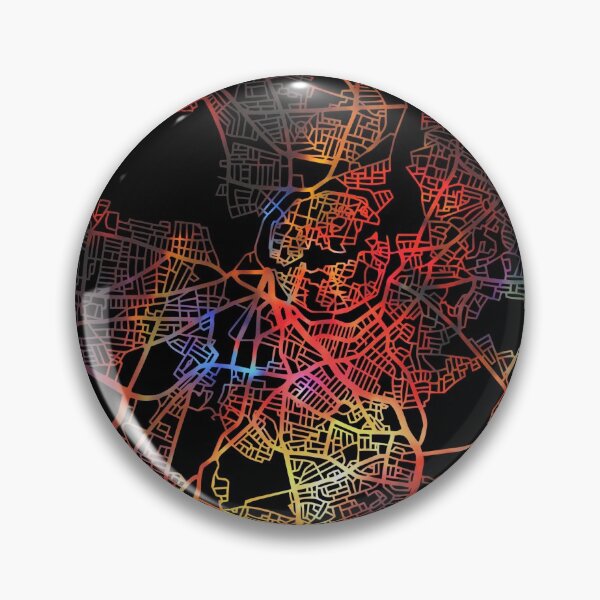 Item preview, Nicosia City Street Map Dark Mode designed and sold by map-lover.