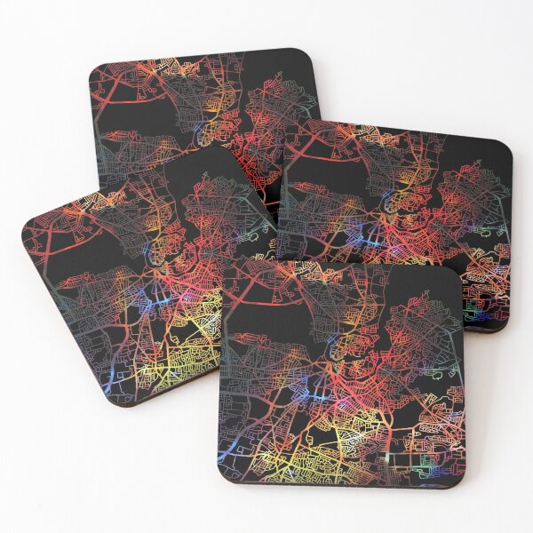 Item preview, Nicosia City Street Map Dark Mode designed and sold by map-lover.