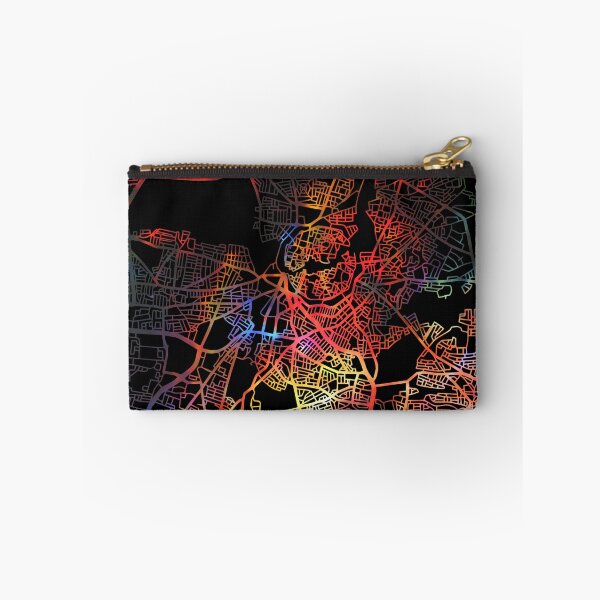 Artikelvorschau, Nikosia City Street Map Dunkler Modus entworfen und verkauft von map-lover.