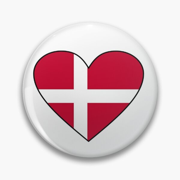 Item preview, Denmark Flag. Danish Flag. Love Denmark Heart Flag. Dannebrog  designed and sold by GraceTee.