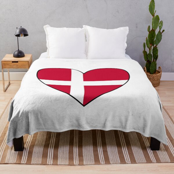 Item preview, Denmark Flag. Danish Flag. Love Denmark Heart Flag. Dannebrog  designed and sold by GraceTee.