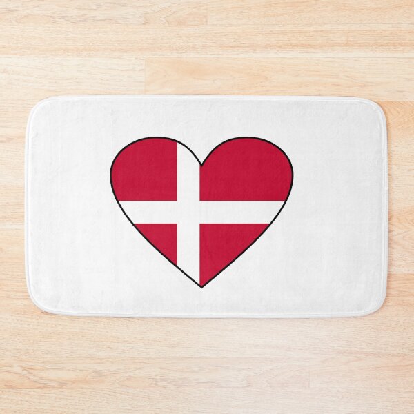 Item preview, Denmark Flag. Danish Flag. Love Denmark Heart Flag. Dannebrog  designed and sold by GraceTee.