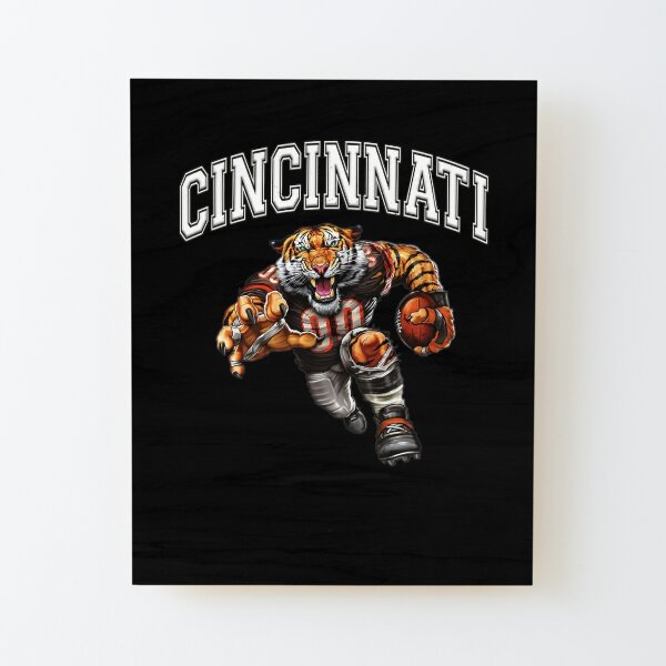 Cincinnati Bengals Vintage Canvas Helmet Map – Retro League Art