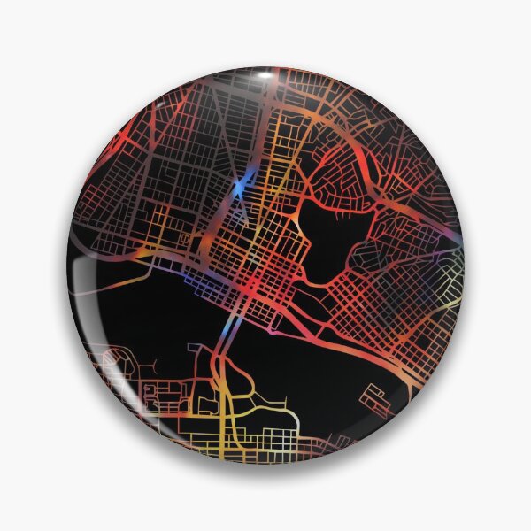 Artikelvorschau, Oakland City Street Map Dunkler Modus entworfen und verkauft von map-lover.