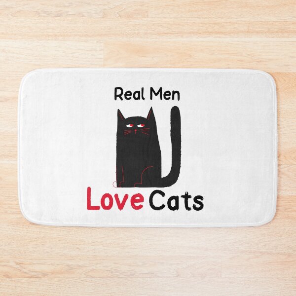 Item preview, Real men love cats designed and sold by Lisa Lucero.