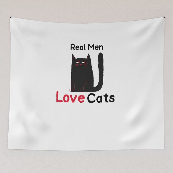 Item preview, Real men love cats designed and sold by Lisa Lucero.