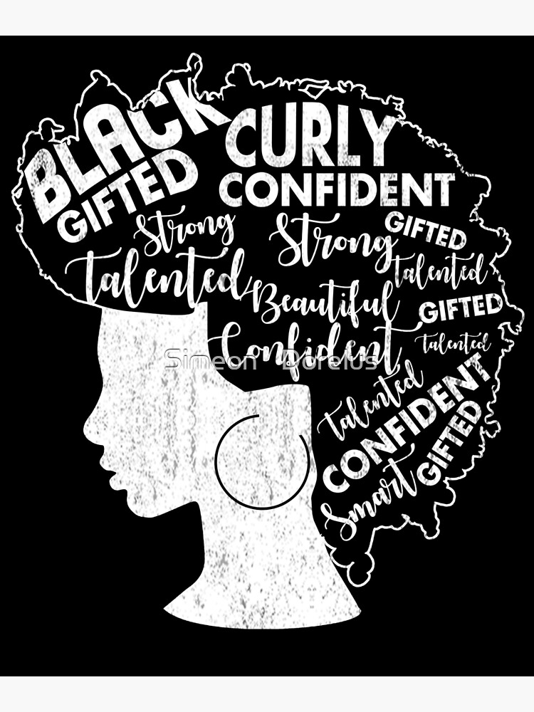 Strong Black Woman Afro Word Art Natural Hair Melanin Shirt Strong Black Woman Afro Word Art Natural Hair Melanin Shirt