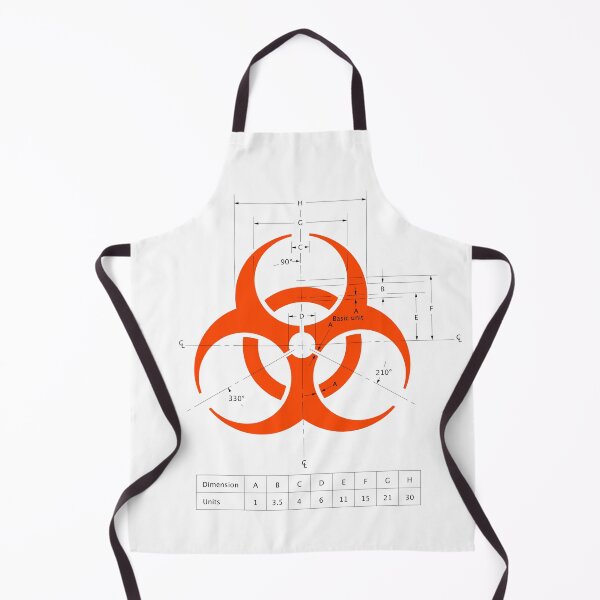 Item preview, Biohazard warning sign with dimensions designed and sold by Rupert Russell.