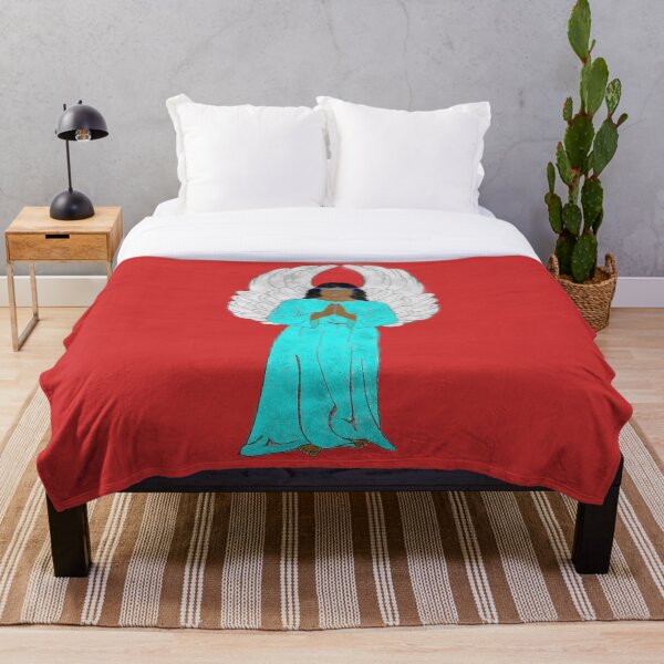 Item preview, Ángel pintado fondo rojo designed and sold by PhotoCaptures.