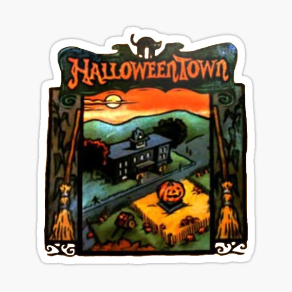 Halloweentown Book Cover Sticker
