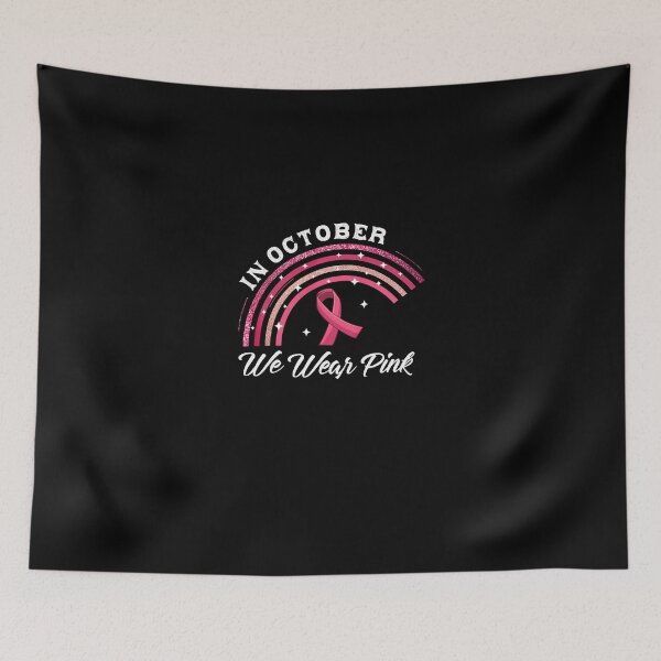 Item preview, In October We Wear Pink Rainbow Breast Cancer Awareness designed and sold by MyintThan09.