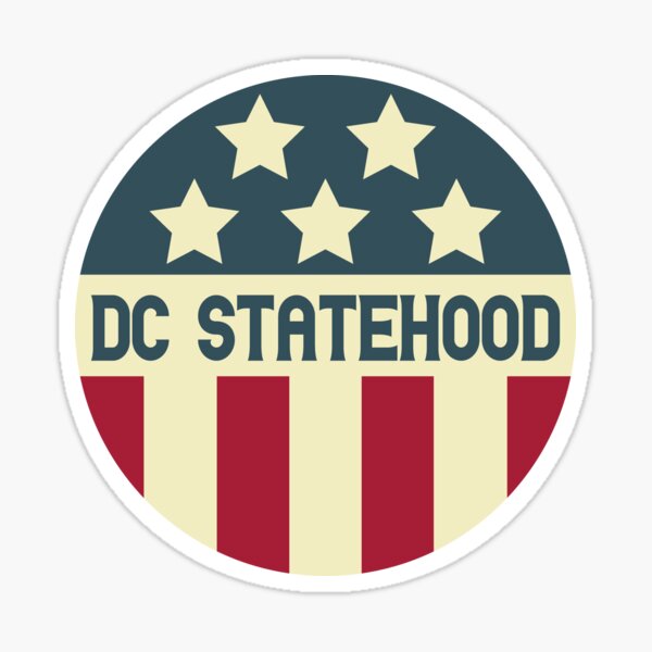 Vintage Statehood for Washington DC Sticker