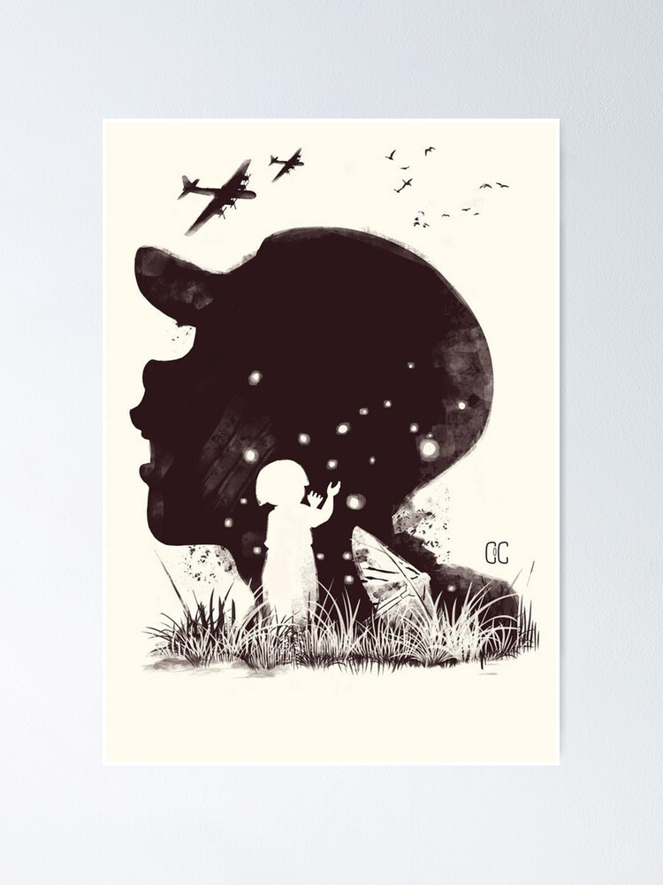 "Anime Movie - Grave Of The Fireflies" Poster by Chi11Lax | Redbubble