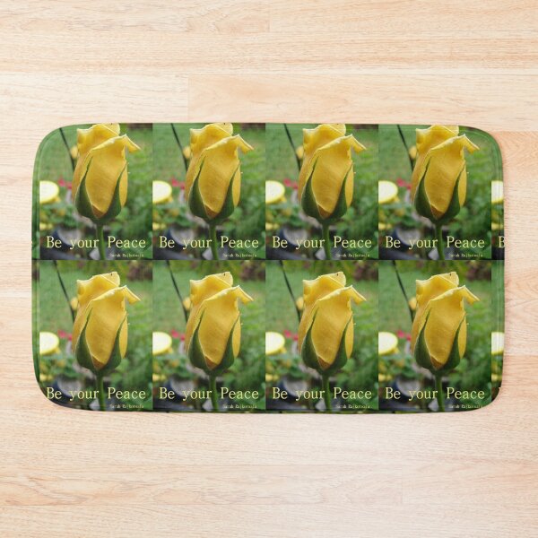Item preview, Yellow Rose - Be Your Peace - Inspirational Quote designed and sold by Sarah  Rajkotwala.