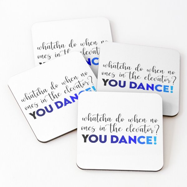 Item preview, Whatcha do when no one's in the elevator? YOU DANCE! (Blue Version) designed and sold by PensyLane.