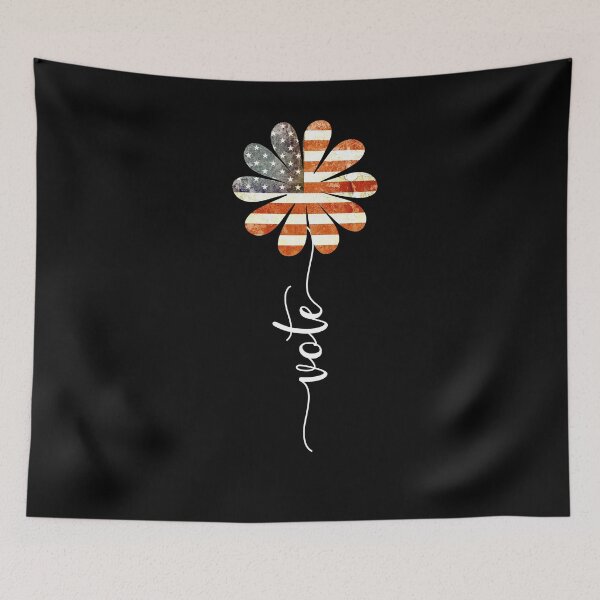 Item preview, Vote For President Election Flower And American Flag Design designed and sold by TallOne-apparel.